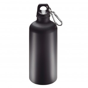 Aluminiumflasche Sporty 0,6 l matt, schwarz
